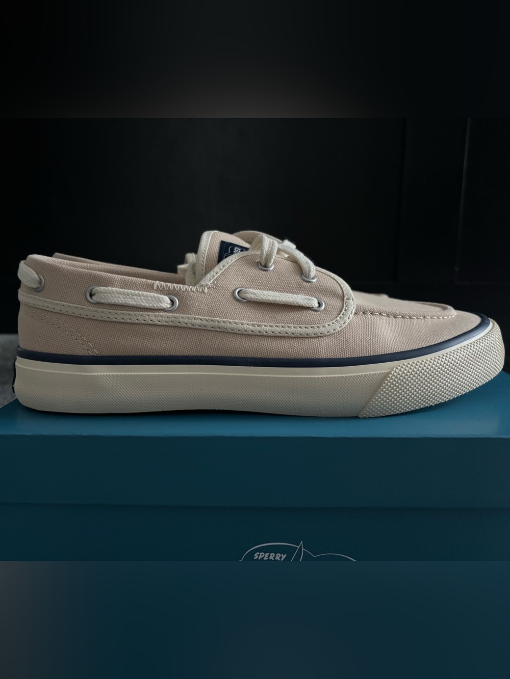 Sperry Top-Sider Seamate Boat Shoes in Light Beige New in Box / Never Worn